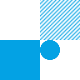Blue 2 Square Circle Flipping